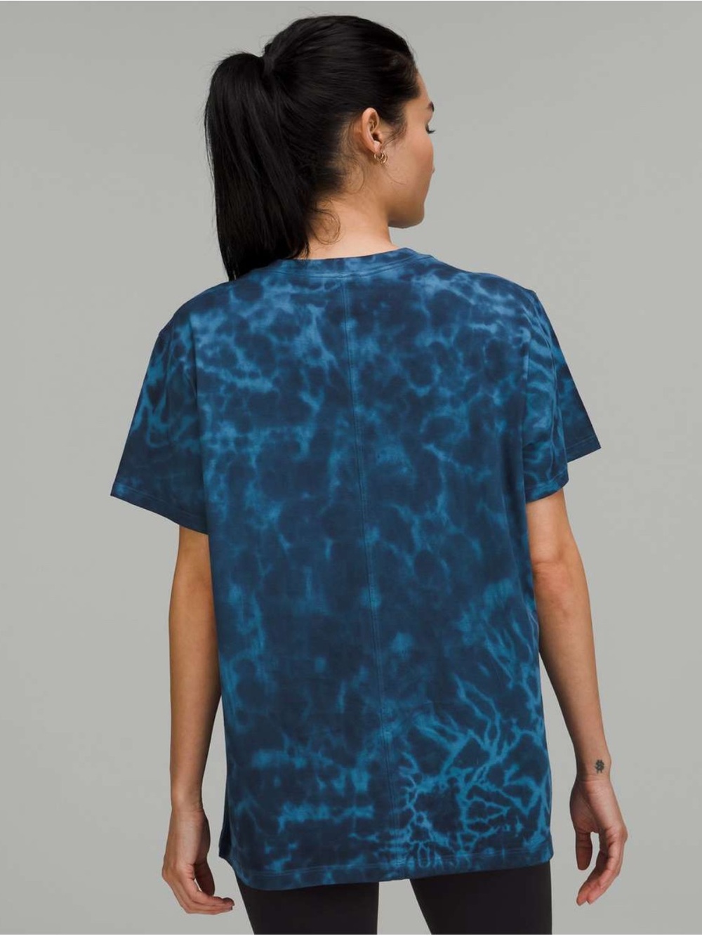 Lululemon All Yours Cotton T-Shirt Tie Dye size 6